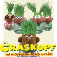Verschiedene Grask�pfe